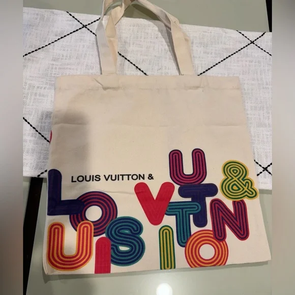 •NEW• LOUIS VUITTON Double Side Canvas Tote Bag from 2022 Shenzhen China Expo - Picture 2 of 4